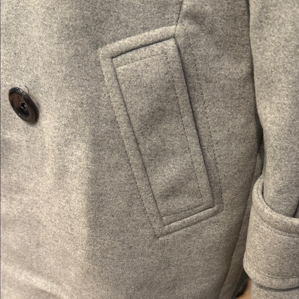 Banana Republic Women's Gray Pea Coat - Picture 6 of 6
